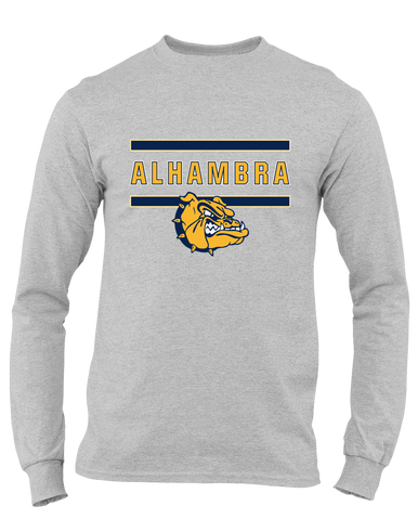 Alhambra Bulldogs Mascot #4 Men's Premium LS T-Shirt