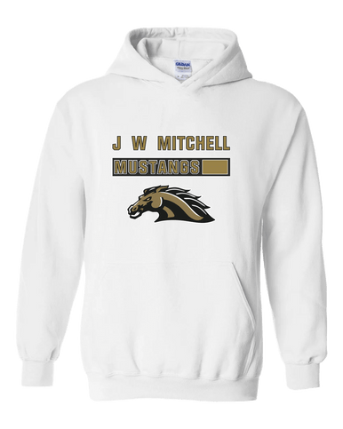 J.W. Mitchell Mustangs Mascot #7 Men's Hoodie