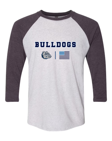 Centennial Bulldogs Team Colors Flag Men's Baseball T-Shirt