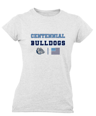 Centennial Bulldogs Spirit Flag Women's SS T-Shirt