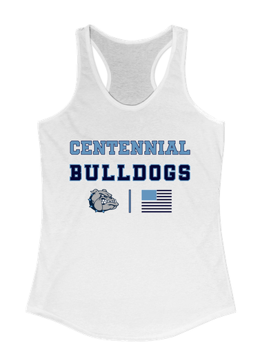 Centennial Bulldogs Spirit Flag Women's Tank Top