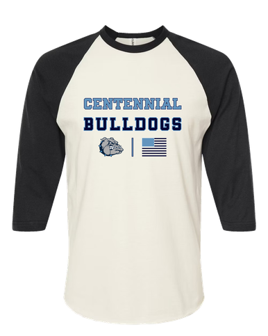 Centennial Bulldogs Spirit Flag Women's Baseball T-Shirt