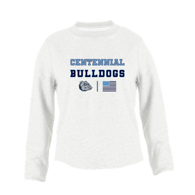 Centennial Bulldogs Spirit Flag Women's Sweatshirt