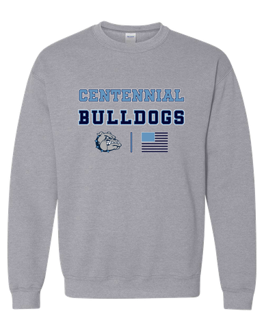 Centennial Bulldogs Spirit Flag Men's Sweatshirt