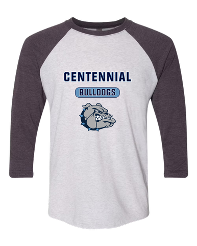 Centennial Bulldogs Mascot #3 Women's Baseball T-Shirt