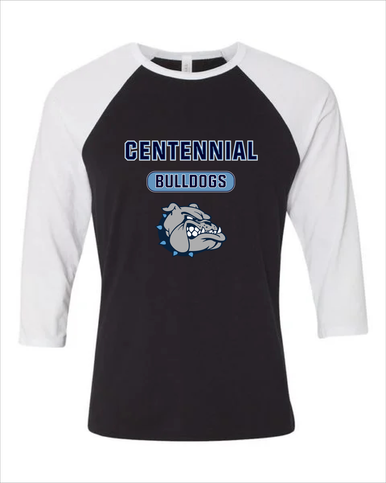 Centennial Bulldogs Mascot #3 Men's Baseball T-Shirt