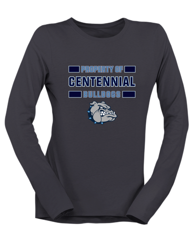 Centennial Bulldogs Property Of Women's LS T-Shirt