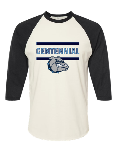 Centennial Bulldogs Mascot #4 Women's Baseball T-Shirt