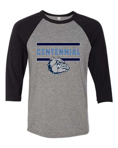 Centennial Bulldogs Mascot #4 Men's Baseball T-Shirt