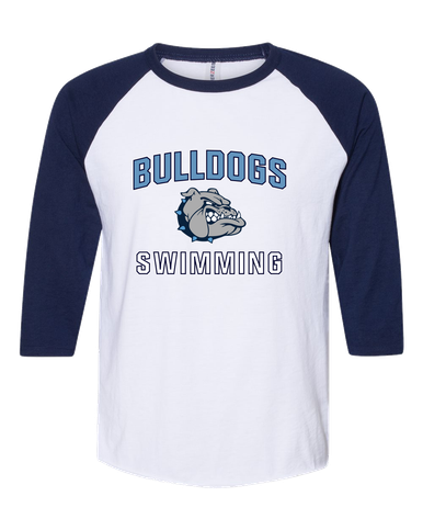 Centennial Bulldogs Swimming Men's Baseball T-Shirt