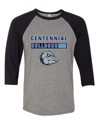 Centennial Bulldogs Mascot #7 Women's Baseball T-Shirt