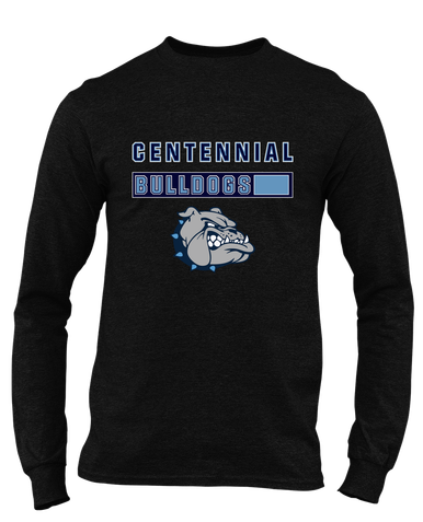 Centennial Bulldogs Mascot #7 Men's LS T-Shirt