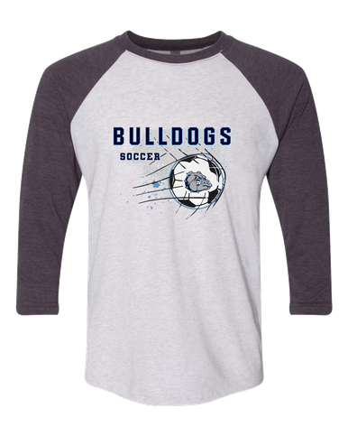 Centennial Bulldogs Soccer #2 Women's Baseball T-Shirt