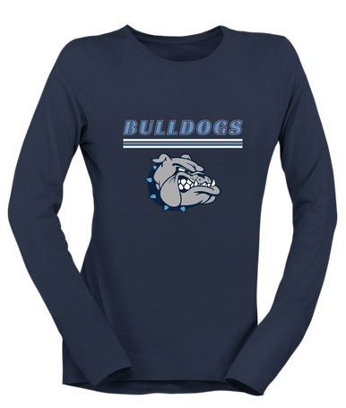 Centennial Bulldogs Mascot #8 Women's LS T-Shirt