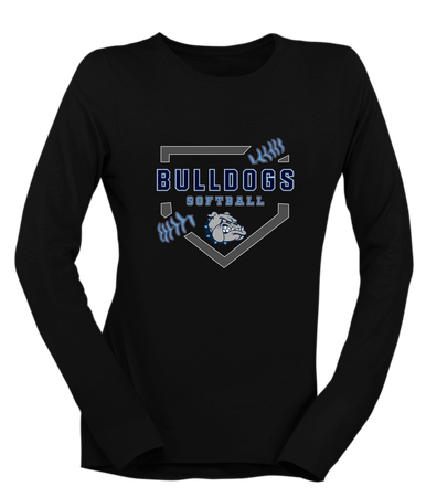 Centennial Bulldogs Softball #2 Women's Premium LS T-Shirt