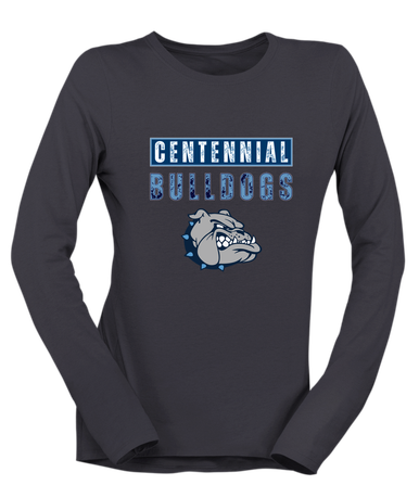 Centennial Bulldogs Mascot #9 Women's Premium LS T-Shirt