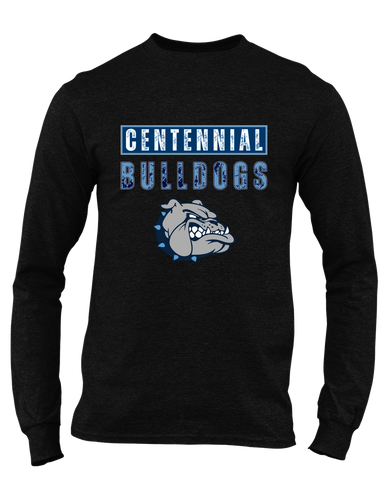 Centennial Bulldogs Mascot #9 Men's LS T-Shirt
