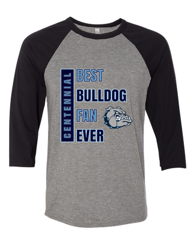Centennial Bulldogs Best Bulldog Fan Women's Baseball T-Shirt