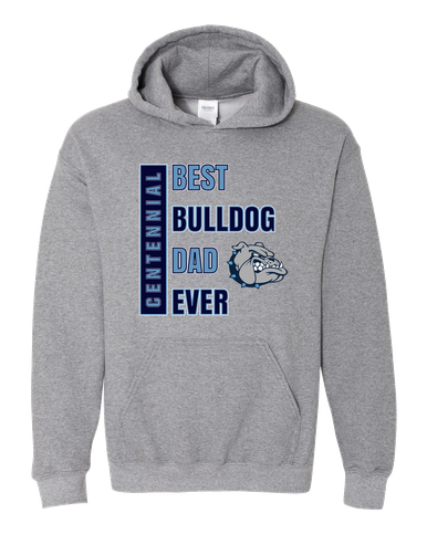 Centennial Bulldogs Best Bulldog Dad Men's Hoodie