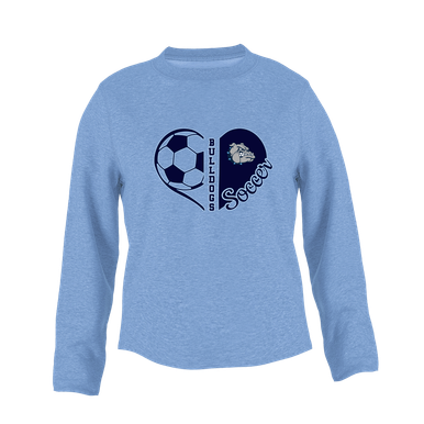 Centennial Bulldogs Heart Soccer Women's Sweatshirt