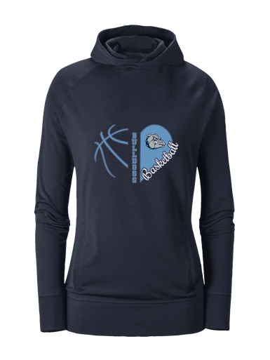 Centennial Bulldogs Heart Basketball Women's Hoodie