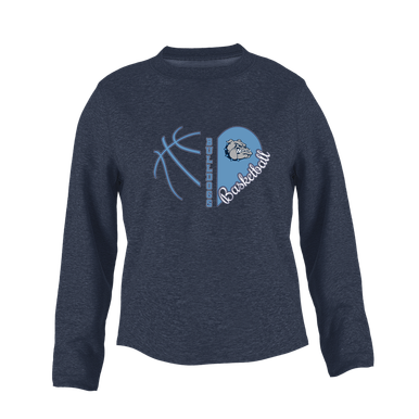 Centennial Bulldogs Heart Basketball Women's Sweatshirt