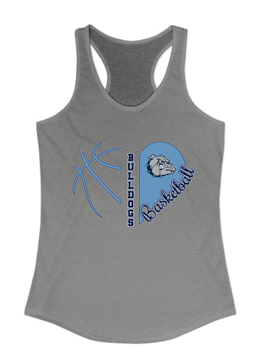 Centennial Bulldogs Heart Basketball Women's Tank Top