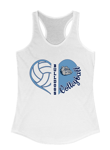 Centennial Bulldogs Heart Volleyball Women's Tank Top
