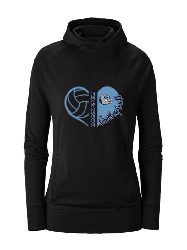 Centennial Bulldogs Heart Volleyball Women's Hoodie