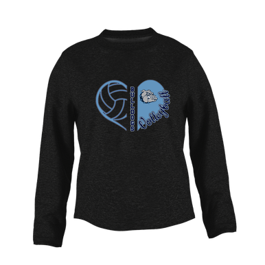 Centennial Bulldogs Heart Volleyball Women's Sweatshirt