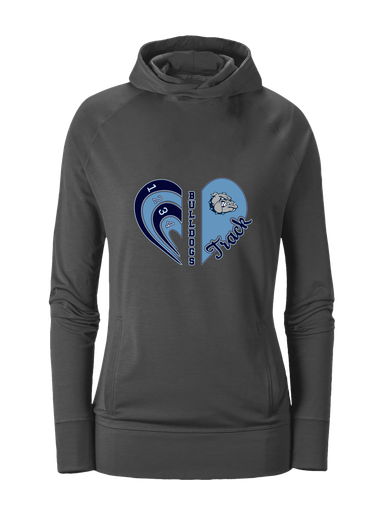 Centennial Bulldogs Heart Track Women's Hoodie
