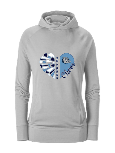 Centennial Bulldogs Heart Cheer Women's Hoodie