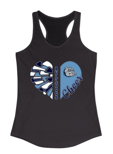 Centennial Bulldogs Heart Cheer Women's Tank Top