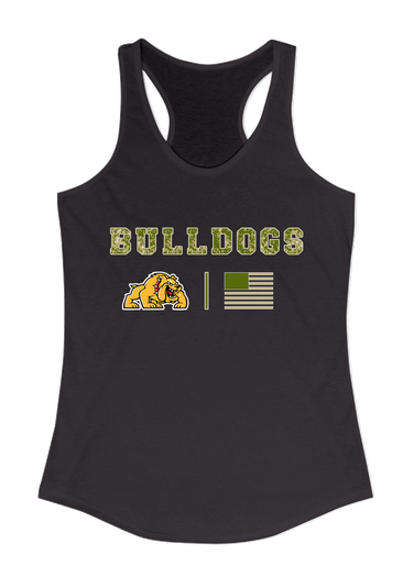 Batavia Bulldogs Camo Flag Women's Tank Top