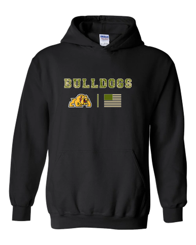 Batavia Bulldogs Camo Flag Men's Hoodie