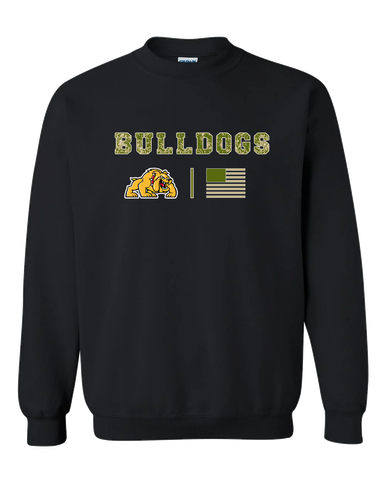Batavia Bulldogs Camo Flag Men's Sweatshirt