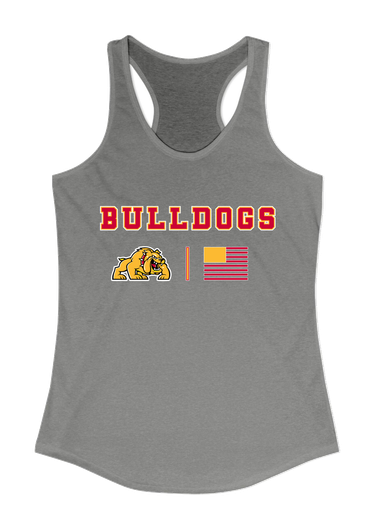 Batavia Bulldogs Team Colors Flag Women's Tank Top