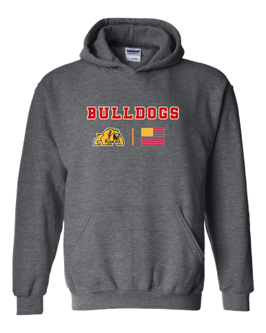 Batavia Bulldogs Team Colors Flag Men's Hoodie