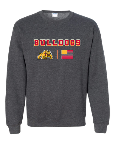 Batavia Bulldogs Team Colors Flag Men's Sweatshirt