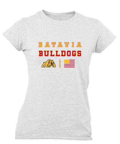 Batavia Bulldogs Spirit Flag Women's SS T-Shirt