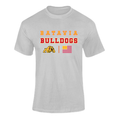 Batavia Bulldogs Spirit Flag Men's SS T-Shirt
