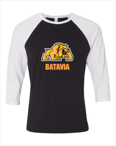 Batavia Bulldogs Mascot #2 Women's Baseball T-Shirt