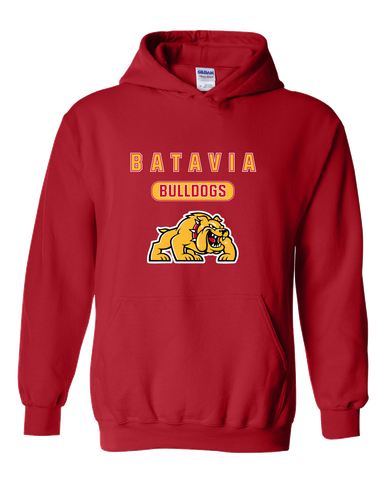 Batavia Bulldogs Mascot #3 Men's Hoodie
