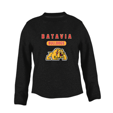 Batavia Bulldogs Mascot #3 Women's Sweatshirt
