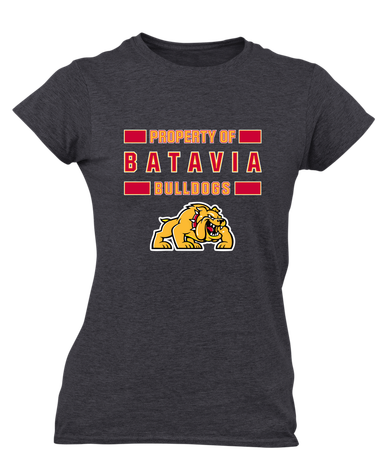 Batavia Bulldogs Property Of Women's Premium SS T-Shirt