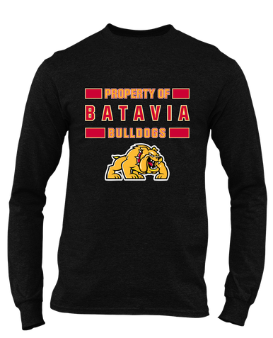 Batavia Bulldogs Property Of Men's LS T-Shirt