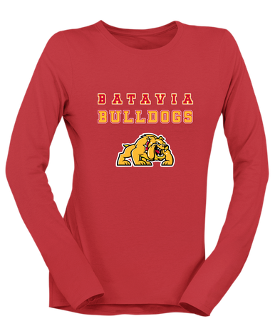Batavia Bulldogs Spirit Women's LS T-Shirt