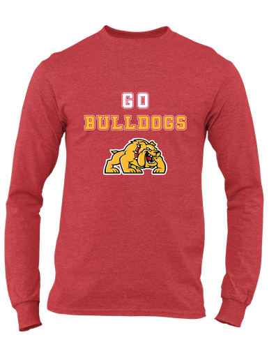 Batavia Bulldogs Go Team Men's LS T-Shirt