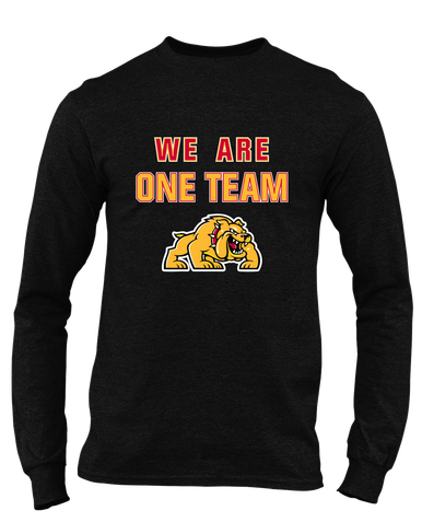 Batavia Bulldogs We Are One Team Men's LS T-Shirt