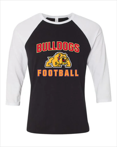 Batavia Bulldogs Football #1 Women's Baseball T-Shirt